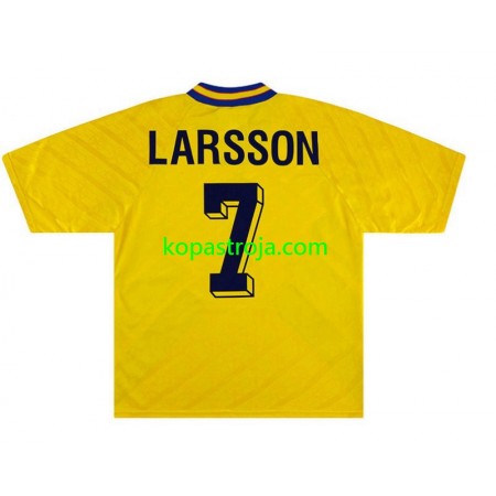 Billiga Fotbollströjor Sverige Henrik Larsson 7 Retro Hemma tröja 1994 Kortärmad